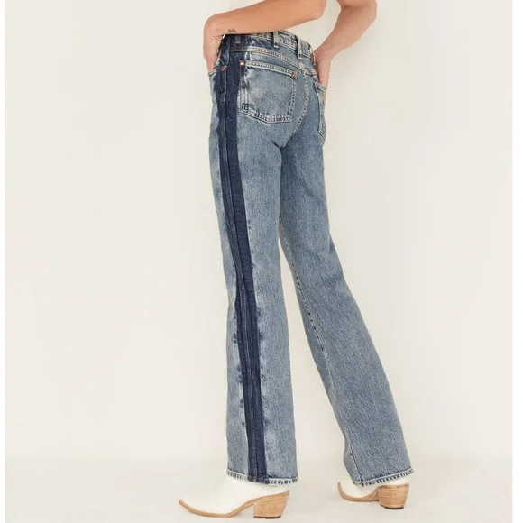 NWT Wrangler Westward 626 Bootcut Jeans Two Tone Side Stripe Size 31 x 30 - Picture 2 of 14
